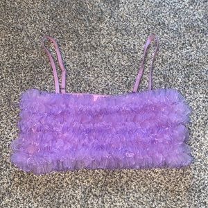 Dolls Kill Purple scrunch top